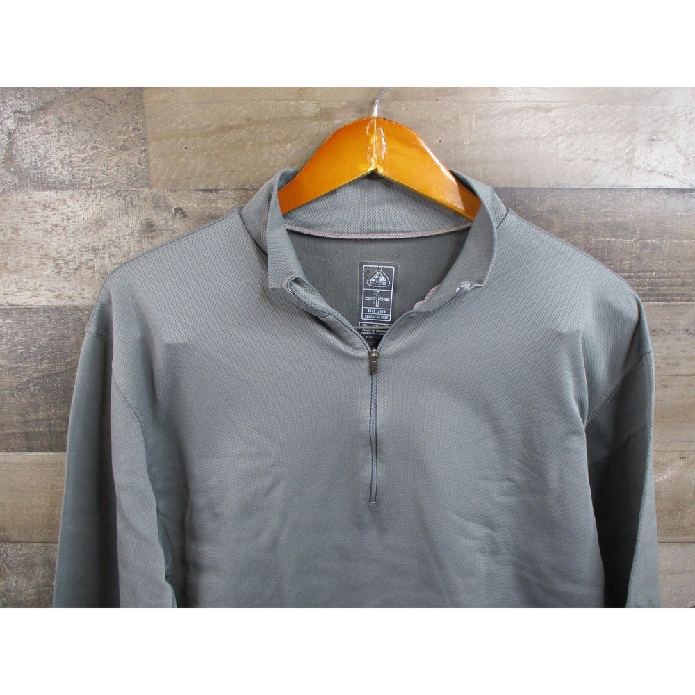 Nike ACG Pullover Mens XL Gray Dri-FIT Base Layer 1/4 Zip Long Sleeve Training